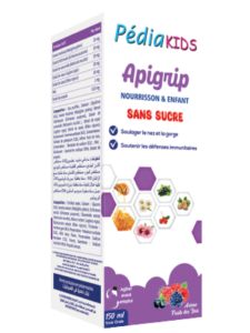 Pédiakids Apigrip SIROP Sans Sucre 150 ML