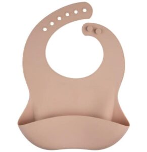 canpol babies bavoir silicone beige avec poche 6M+ 51/030